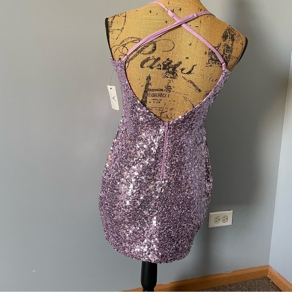 NWT purple sequence dress from Windsor - Picture 2 of 9